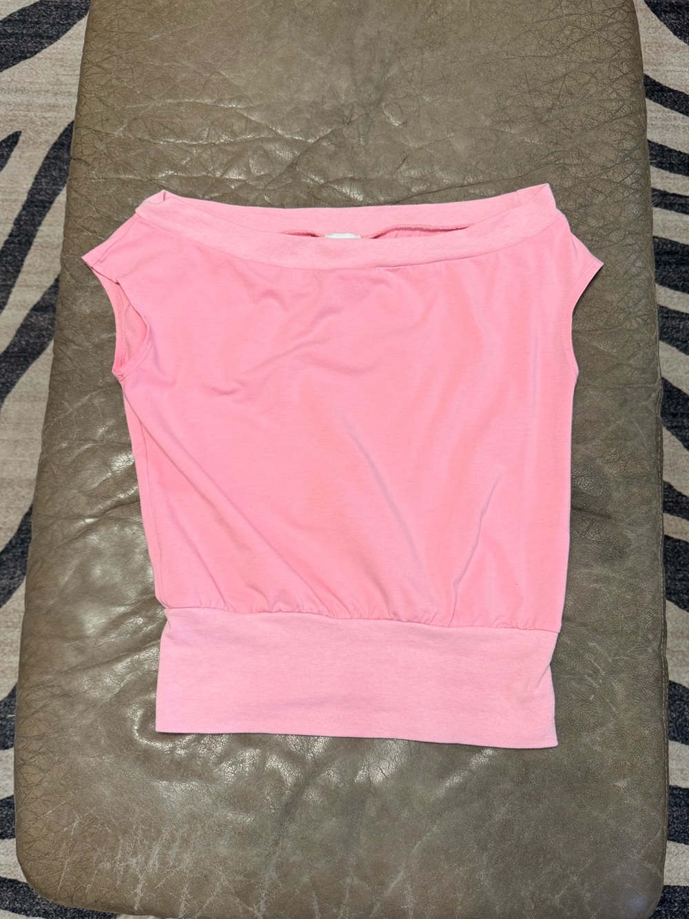 Pink off the shoulder top